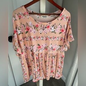 Haptics 3xl Floral Top.